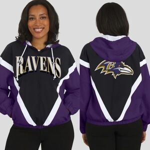NWT Wear By Erin Andrews | NFL Baltimore Ravens Retro Windbreaker
